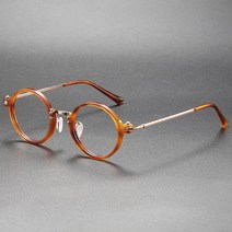 일본 초경량 안경 테 베타 티타늄 가벼운 하금테 아세테이트 원형 5866