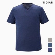 [INDIAN] 솔리드 브이넥 반팔티셔츠MIEASWM3401