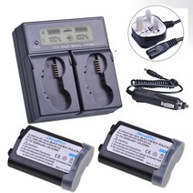 3200mAh EN-EL4 EN EL4 니콘 D3 D2Z D2H D2X F6, 08 2Battery UK Charger