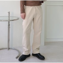 남성 세미와이드 크림진 연청 흑청 진청 통큰 바지 4Color
