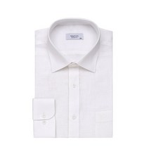 바찌 마100 화이트 솔리드 긴소매 셔츠 VD1M2BR111A0
