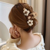 머리핀 꽃 포인트 집게 삔 띠 헤어핀 겨울 URK-114