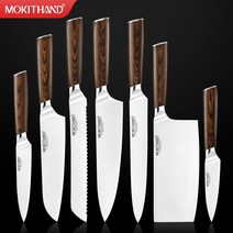 우드카빙키트 입문자 나무 조각칼 세트 공방 목공 수공예 부엌 칼 일본 요리사 칼 세트 전문 독일 1.4116 고 탄소강 야채 santoku 빵 칼 요리, 7pcs 각 세트