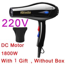 미니건조기 빨래 드라이 220v eu 또는 110v us 플러그 1800w 냉온풍 헤어, 상자 없는 선물 1개, 유럽 ​​연합
