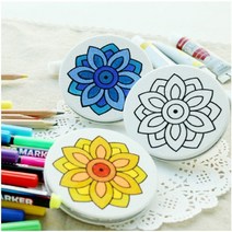 민화샵 원형손거울만들기, 단청 손거울, 1개