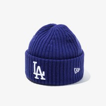 뉴에라 MLB 메리노울 립 커프 LA 다저스 비니 다크 로얄 12866293