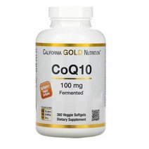 California Gold Nutrition 캘리포니아 골드 뉴트리션 코큐텐 100mg 베지소프트젤 360정 CoQ10, 1개