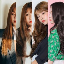 픽앤웨어 여성 똑딱이 고열사 헤어피스 4가지 스타일 긴머리 패션 가발, 블랙, 루즈웨이브, M 사이즈 (14cm／똑딱이3개), 1개