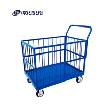 사륜망카 바구니카트 이동대차 빨래방 대형마트 짐
