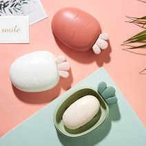 1+1 휴대용 캠핑용 당근 비누케이스, 그린2P