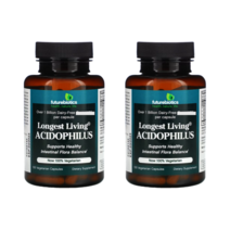 1+1 퓨쳐바이오틱스 최장수 유산균 10억 100캡슐 Lactobacillusacidophilus Lactospore®Bacilluscoagulans, 2개