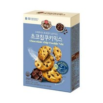 CJ더마켓 홈 베이킹 제과 제빵 빵 만들기 카페 디저트 아이 간식 초코칩 쿠키믹스 초코 핫 케익 와플 브라우니 쿠키 머핀 깨찰빵 식빵 290G, 14개