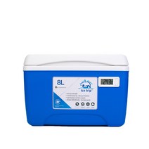 Ice Tripe-BN-8 야외 자동차 냉장고 테이크 아웃 차갑고 따뜻한 인큐베이터 케이터링 냉장고 야외 캠핑 냉동고, 블루 밴드 온도계