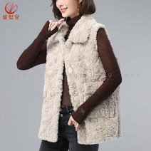 셀럽당 여성 뽀글이 베스트 조끼 겨울 램스울 루즈핏 털 민소매 나시 퍼 일체형 코트