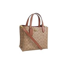 코치 2WAY 숄더백 여성 아울렛 베이지 라이트 브라운 CCSIGNATURE WILLOW TOTE 24 C8562B4NQ4 품