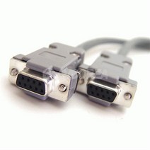 수작업 RS232 9핀 암-암 3M 크로스케이블 시리얼통신