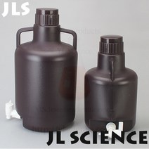 (JLS) 갈색 원형증류수통 원형하구병 HDPE재질 5L~20L Carboy 갈색증류수보관통 갈색하구병 갈색증류수통, 10L