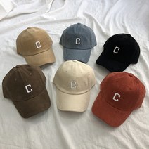헤이뽀 / [남여공용]CC골덴 레터링 코듀로이 야구 볼캡 모자