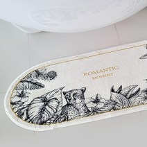 이즈코리아 플라워가든 유러피안빈티지 발매트 주방매트 욕실매트 화장실 침실 현관 발매트, 와이드-트로피칼정글, 당일발송