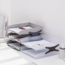 병원개원 데스크 서류 반투명 오픈 문서트레이 A4용지보관함 서재형거실 진료실, SMOG