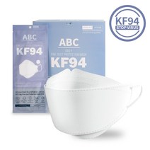 ABC 에이비씨 데일리 황사 방역용 마스크 비말차단 KF94 특대형 화이트 100매