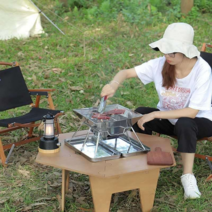 아베나키화로대 미니 불멍 숯받침대 감성캠핑 휴대용, 화로 본체 x 그릴망