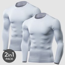 아르메데스 언더레이어 긴팔 무지테크핏 AR52 2매
