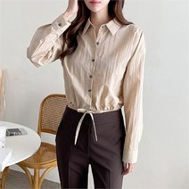 코지일이삼 코지23 여자 구김없는 데일리 카라넥 나일론 긴팔 블라우스 (7335477)