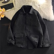 여성트위드자켓 봄 원피스 코디 트위드 자켓 세련된 느슨한 트위드 격자 무늬 자켓 코트 여성 블랙 칙 패