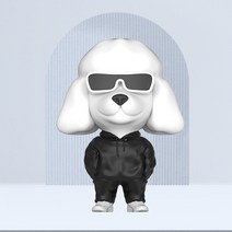 도그독 젠틀독 푸들 블랙 피규어 차량용 방향제, 라일락, 1개