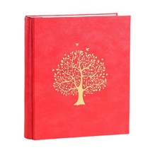 웨딩앨범 포토앨범 400 PU 사진 7X5 인치8X6 인치 가족 전면 블랙 내부 페이지, 17.8X12.7cm