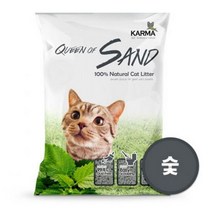 퀸오브샌드 두부모래 3kg-(숯향)-룸펫, 단품