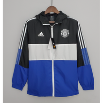 22/23 맨유 블랙화이트블루 바람막이 윈드브레이커 고퀄리티 버전 상의만