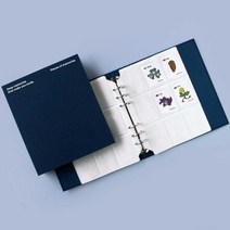 캐릭터 스티커 보관 바인더 다용도 휴대용 씰북 씰책, 상품선택, 02네이비