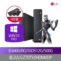 LG데스크탑 i5_6400 8G SSD512+500G WIN10프로_중고, 단품, 단품