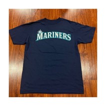 마제스틱 유스 시애틀 매리너스 네이비 저지 셔츠 라지 L MLB 야구 소년