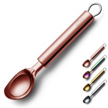Berglander 스테인레스 아이스크림 스쿱 얼음 스쿱 쿠키스푼 숟가락 아이스크림디퍼 베이킹도구, 로즈골드