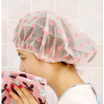 비닐 방수 헤어캡 샤워캡 세면 밴드 위생모 미용실 염색 파마 모자 커버