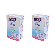 미국 정품 Purell 퓨렐 손소독 티슈 개별포장 상자패키지 100장입, 2개