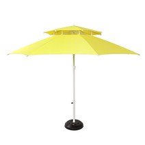 대양파라솔 2단 8각 FRP 파라솔 지름 2700mm, 옐로우, 1개