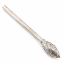 1-6mm 토치 실린더 다이아몬드 그라인딩 헤드 20 개 Lapidary 로타리 버 옥 조각 보석 도구 Dremel 용 스, 06 Head Diameter 3mm