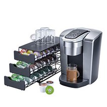쌀쥐 카운터 컵홀더 소형 큐리그 K 컵홀더 for Mr. Coffee for Tea (63캡슐 3단), 36 포드 싱글 스틱