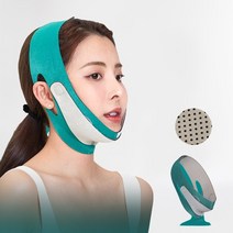 밴프몰 얼굴 리프팅밴드 브이라인 턱, 그린, 1개