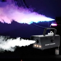 포그 머신 스모그 연기 발생 특수조명 무대 효과, 라인 컨트롤 + 리모콘 500W + 200ml 연기 오