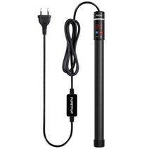 어항 히터 수조 온도조절기 POPETPOP400W 잠수형 수족관 티타늄 가열 막대 온도계 및 LED 디지털 디스플레이 물고기 탱크, EU