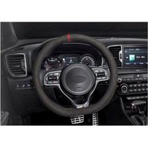 370 380 승용 트럭 차량 D형 핸들커버 소형SUV 중형RV 1톤화물 1.5톤 승합차 경차, 블랙