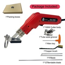 전기가위 전동가위 전지가위 휴대용 핫 나이프 폴리스티렌 스티로폼 열선 폼 절단 칼 도구, 28.100W small groover - AU