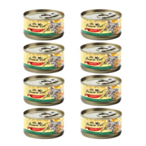 퍼시캣 슈퍼프리미엄 캣캔 치킨 & 야채 포뮬라 고양이 사료, 80g, 16개