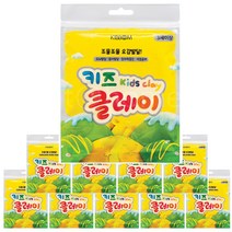 키즈클레이 50g 노랑 X 10개 / 컬러클레이 클레이, 노랑 10개