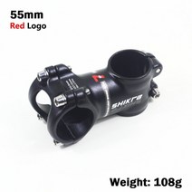 자전거 mtb Shikra 스템 산악 도로 스템 초경량 스템 31.8mm 바 자전거부품, 레드 로고 55mm